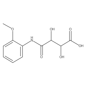 (2S,3S)-2,3-dihydroxy-3-[(2-methoxyphenyl)carbamoyl]propanoic acid结构式