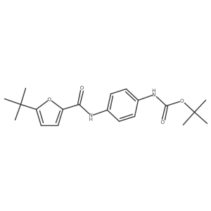 tert-butyl N-[4-[(5-tert-butylfuran-2-carbonyl)amino]phenyl]carbamate结构式