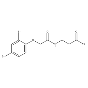 beta-Alanine, N-[2-(2,4-dibromophenoxy)acetyl]-结构式