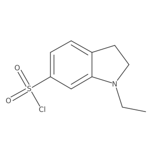 1-Ethyl-2,3-dihydro-1H-indole-6-sulfonyl chloride Structure
