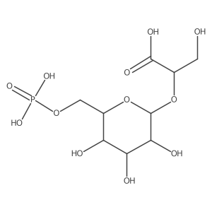 2-O-(6-Phospho-alpha-mannosyl)-D-glycerate结构式