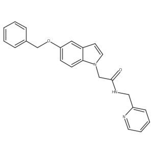 2-[5-(benzyloxy)-1H-indol-1-yl]-N-(2-pyridinylmethyl)acetamide Structure