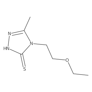 4-(2-ethoxyethyl)-5-methyl-4H-1,2,4-triazole-3-thiol结构式