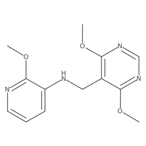 N-[(4,6-dimethoxypyrimidin-5-yl)methyl]-2-methoxypyridin-3-amine结构式