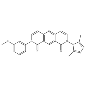 2-(3,5-dimethyl-4H-1,2,4-triazol-4-yl)-8-(3-methoxyphenyl)pyrido[4,3-b][1,6]naphthyridine-1,9(2H,8H)-dione Structure