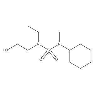N-CYclohexyl-N'-ethyl-N'-(2-hydroxyethyl)-N-methylsulfamide结构式