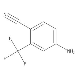4-Amino-2-(trifluoromethyl)benzonitrile-cyano-13C-15N结构式