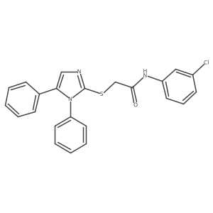 N-(3-chlorophenyl)-2-((1,5-diphenyl-1H-imidazol-2-yl)thio)acetamide Structure