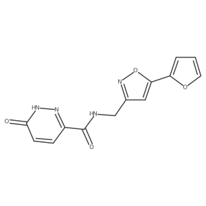 N-((5-(furan-2-yl)isoxazol-3-yl)methyl)-6-oxo-1,6-dihydropyridazine-3-carboxamide Structure