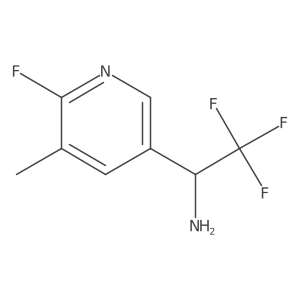 (I+/-S)-6-Fluoro-5-methyl-I+/--(trifluoromethyl)-3-pyridinemethanamine结构式
