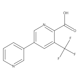 5-(Pyridin-3-yl)-3-(trifluoromethyl)picolinic acid Structure