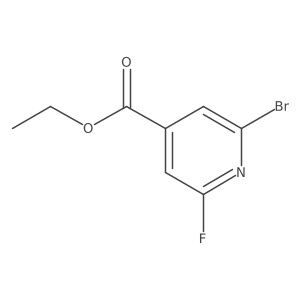 Ethyl 2-bromo-6-fluoroisonicotinate结构式