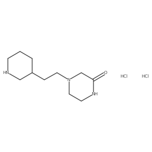 4-(2-(Piperidin-3-yl)ethyl)piperazin-2-one dihydrochloride Structure