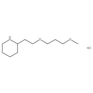3-Methoxypropyl 2-(2-piperidinyl)ethyl ether hydrochloride Structure