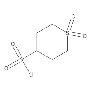 1,1-Dioxo-1$L^{6}-thiane-4-sulfonyl chloride结构式