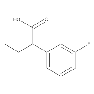 2-(3-Fluorophenyl)butanoic acid结构式