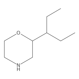 2-(Pentan-3-yl)morpholine结构式