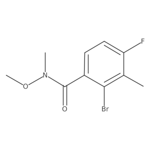 2-bromo-4-fluoro-N-methoxy-N,3-dimethylbenzamide结构式