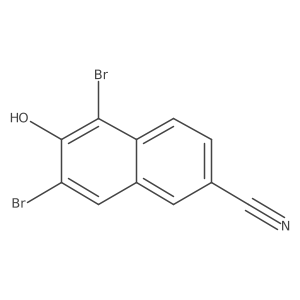 5,7-Dibromo-6-hydroxy-2-naphthonitrile Structure