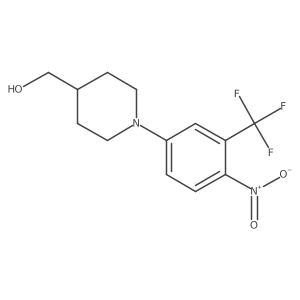 [1-[4-Nitro-3-(trifluoromethyl)phenyl]piperidin-4-yl]methanol结构式