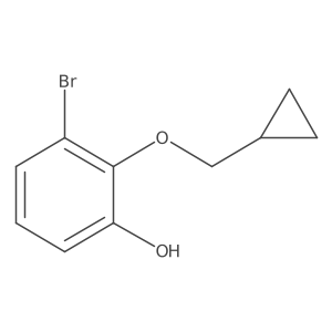 3-Bromo-2-(cyclopropylmethoxy)phenol Structure