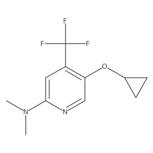 5-Cyclopropoxy-N,N-dimethyl-4-(trifluoromethyl)pyridin-2-amine Structure