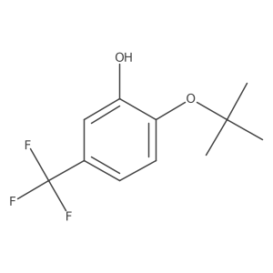 2-Tert-butoxy-5-(trifluoromethyl)phenol结构式