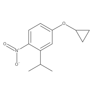 4-Cyclopropoxy-2-isopropyl-1-nitrobenzene结构式