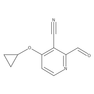 4-Cyclopropoxy-2-formylnicotinonitrile结构式
