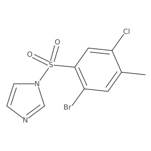 1-(2-bromo-5-chloro-4-methylbenzenesulfonyl)-1H-imidazole Structure