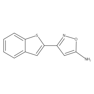 3-(Benzo[b]thiophen-2-yl)isoxazol-5-amine结构式