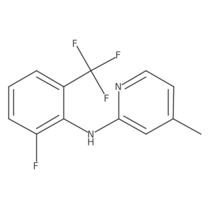 2-Pyridinamine, N-[2-fluoro-6-(trifluoromethyl)phenyl]-4-methyl- Structure