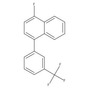 1-Fluoro-4-(3-(trifluoromethyl)phenyl)naphthalene结构式