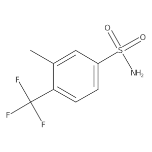 3-Methyl-4-(trifluoromethyl)benzene-1-sulfonamide Structure