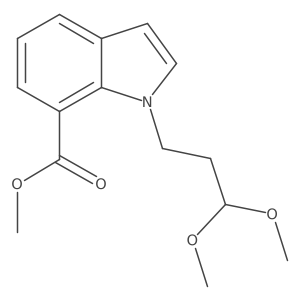 methyl 1-(3,3-dimethoxypropyl)-1H-indole-7-carboxylate结构式