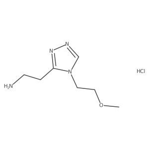 {2-[4-(2-Methoxyethyl)-4H-1,2,4-triazol-3-yl]ethyl}amine hydrochloride Structure