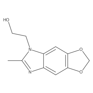 5H-1,3-Dioxolo[4,5-f]benzimidazole-5-ethanol, 6-methyl-结构式