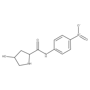 (2S,4R)-4-Hydroxy-N-(4-nitrophenyl)pyrrolidine-2-carboxamide结构式