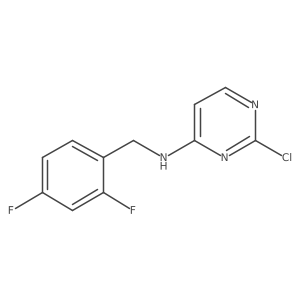 2-chloro-N-[(2,4-difluorophenyl)methyl]pyrimidin-4-amine结构式