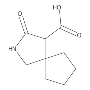 3-Oxo-2-azaspiro[4.4]nonane-4-carboxylic acid Structure