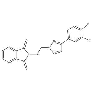 2-(2-(3-(3,4-dichlorophenyl)-1H-pyrazol-1-yl)ethyl)-isoindoline-1,3-dione Structure