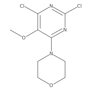 4-(2,6-Dichloro-5-methoxy-4-pyrimidinyl)morpholine Structure