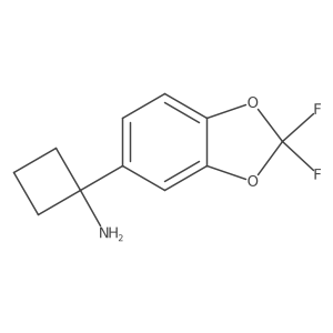 1-(2,2-Difluoro-1,3-benzodioxol-5-yl)cyclobutanamine结构式