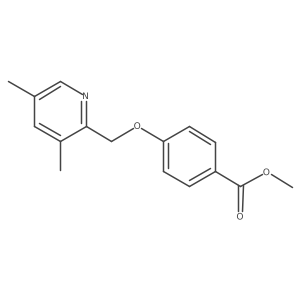 Methyl 4-((3,5-dimethylpyridin-2-yl)methoxy)benzoate结构式