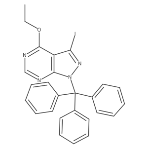 4-ethoxy-3-iodo-1-trityl-1H-pyrazolo[3,4-d]pyrimidine Structure