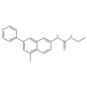 1-Ethyl-3-(8-methyl-6-pyridin-4-ylisoquinolin-3-yl)urea结构式