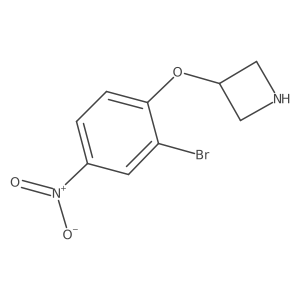 3-(2-Bromo-4-nitrophenoxy)azetidine Structure