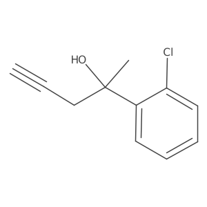 2-(2-Chlorophenyl)-4-pentyn-2-ol结构式