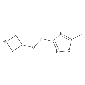 3-[(Azetidin-3-yloxy)methyl]-5-methyl-1,2,4-oxadiazole结构式