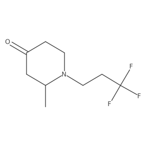 2-Methyl-1-(3,3,3-trifluoropropyl)piperidin-4-one Structure